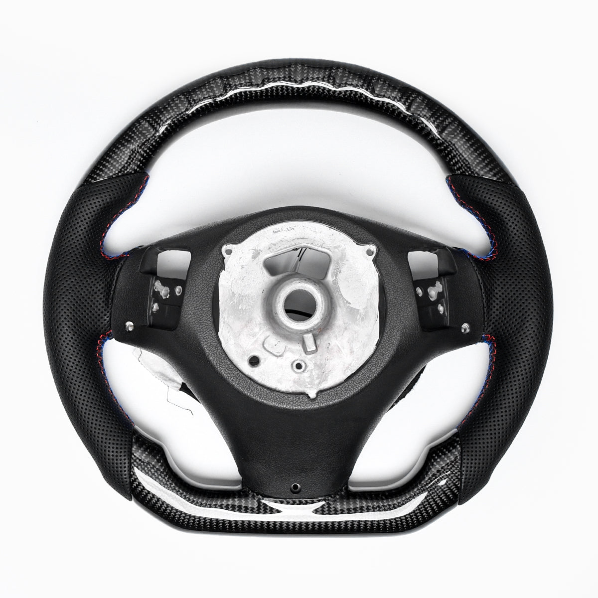 Revolve carbon fiber Flat Customized LED Steering Wheel E90 E91 E92 E93 - revolvesteering