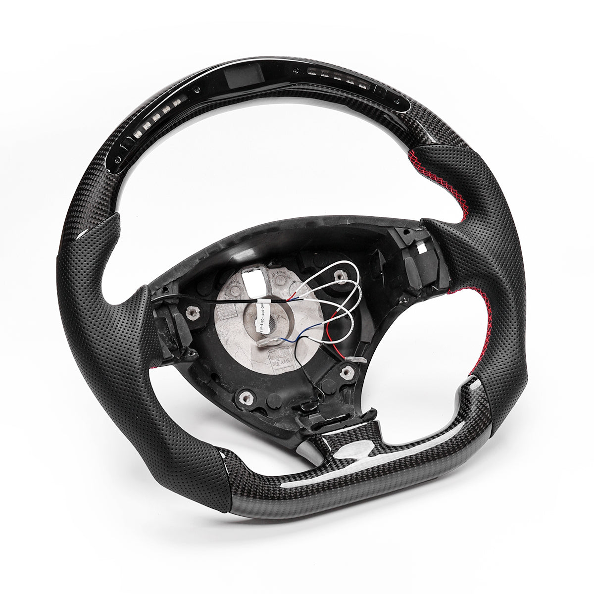 Revolve carbon fiber Flat Customized Sport LED Steering Wheel 2007-2020 Maserati GT - revolvesteering