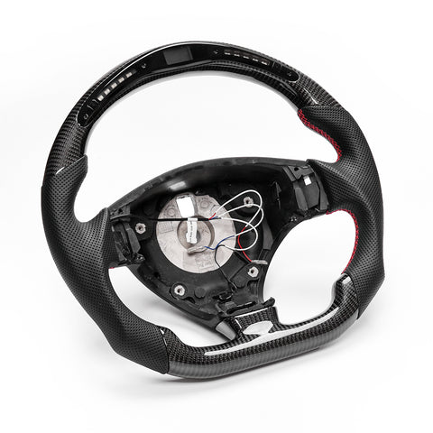 Revolve carbon fiber Flat Customized Sport LED Steering Wheel 2007-2020 Maserati GT - revolvesteering
