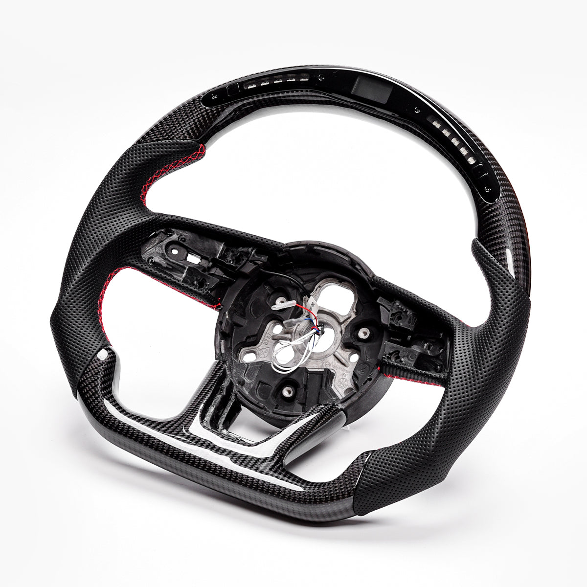 Revolve carbon fiber Flat Customized Sport LED Steering Wheel 17-22 RS A S 3 4 5 - revolvesteering