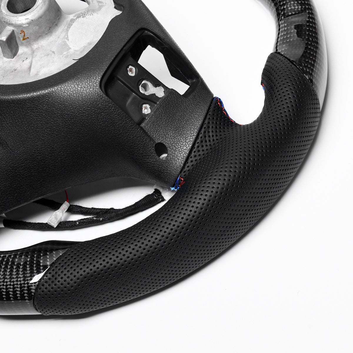 Revolve carbon fiber Flat Customized LED Steering Wheel E90 E91 E92 E93 - revolvesteering