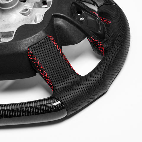 Revolve Carbon Fiber OEM Steering Wheel 2013-22 Land Rover Discovery SVR Defender L405 - revolvesteering