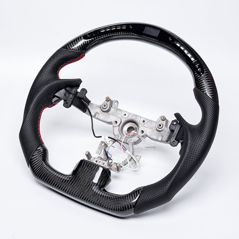 Revolve Carbon Fiber LED Steering Wheel for INFINITI 2007-2016 G37 QX50 Q60 G35 - revolvesteering