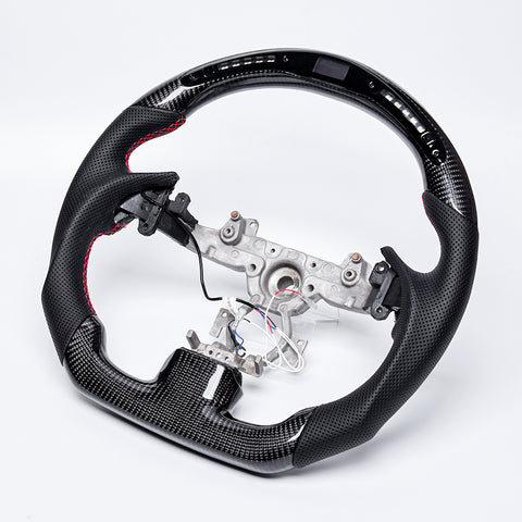 Revolve Carbon Fiber LED Steering Wheel for INFINITI 2007-2016 G37 QX50 Q60 G35 - revolvesteering