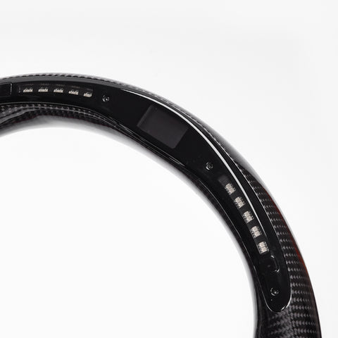 Revolve carbon fiber Flat Customized LED Steering Wheel 2019-2022 SIERRA SILVERADO - revolvesteering