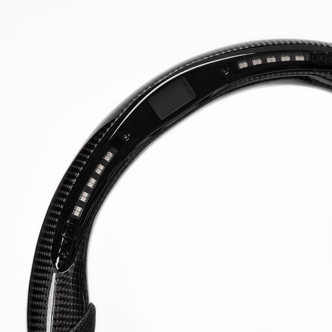 Revolve carbon fiber Flat Customized LED Steering Wheel 2019-2022 SIERRA SILVERADO - revolvesteering