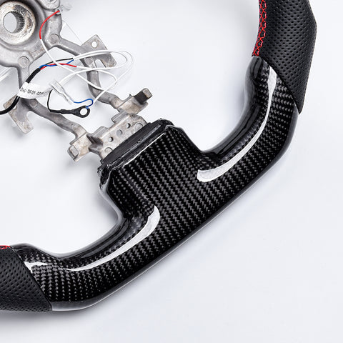 Revolve Carbon Fiber LED Steering Wheel for INFINITI 2007-2016 G37 QX50 Q60 G35 - revolvesteering