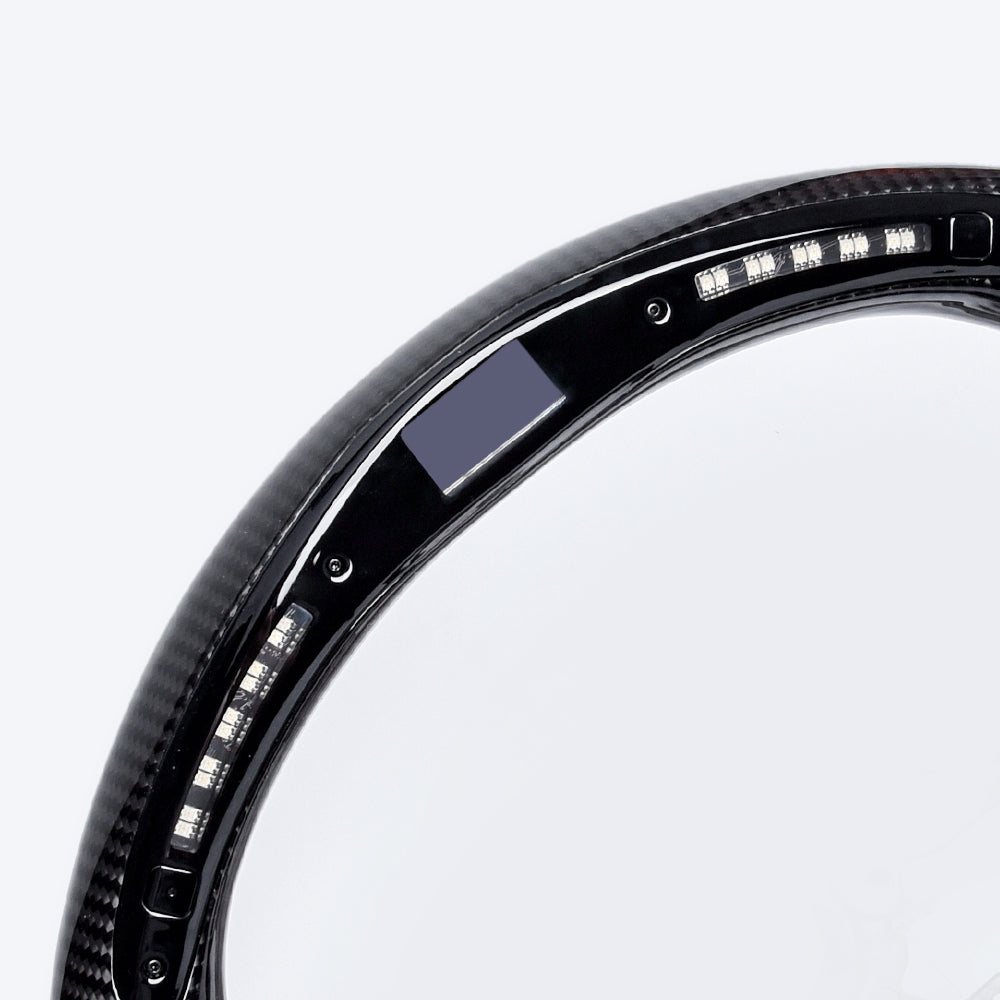 Revolve Carbon Fiber LED Steering Wheel for INFINITI 2007-2016 G37 QX50 Q60 G35 - revolvesteering