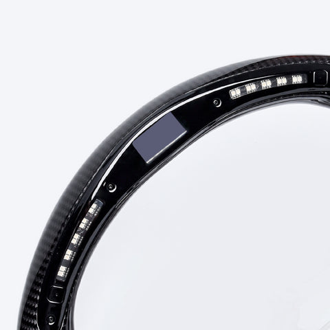 Revolve Carbon Fiber LED Steering Wheel for INFINITI 2007-2016 G37 QX50 Q60 G35 - revolvesteering