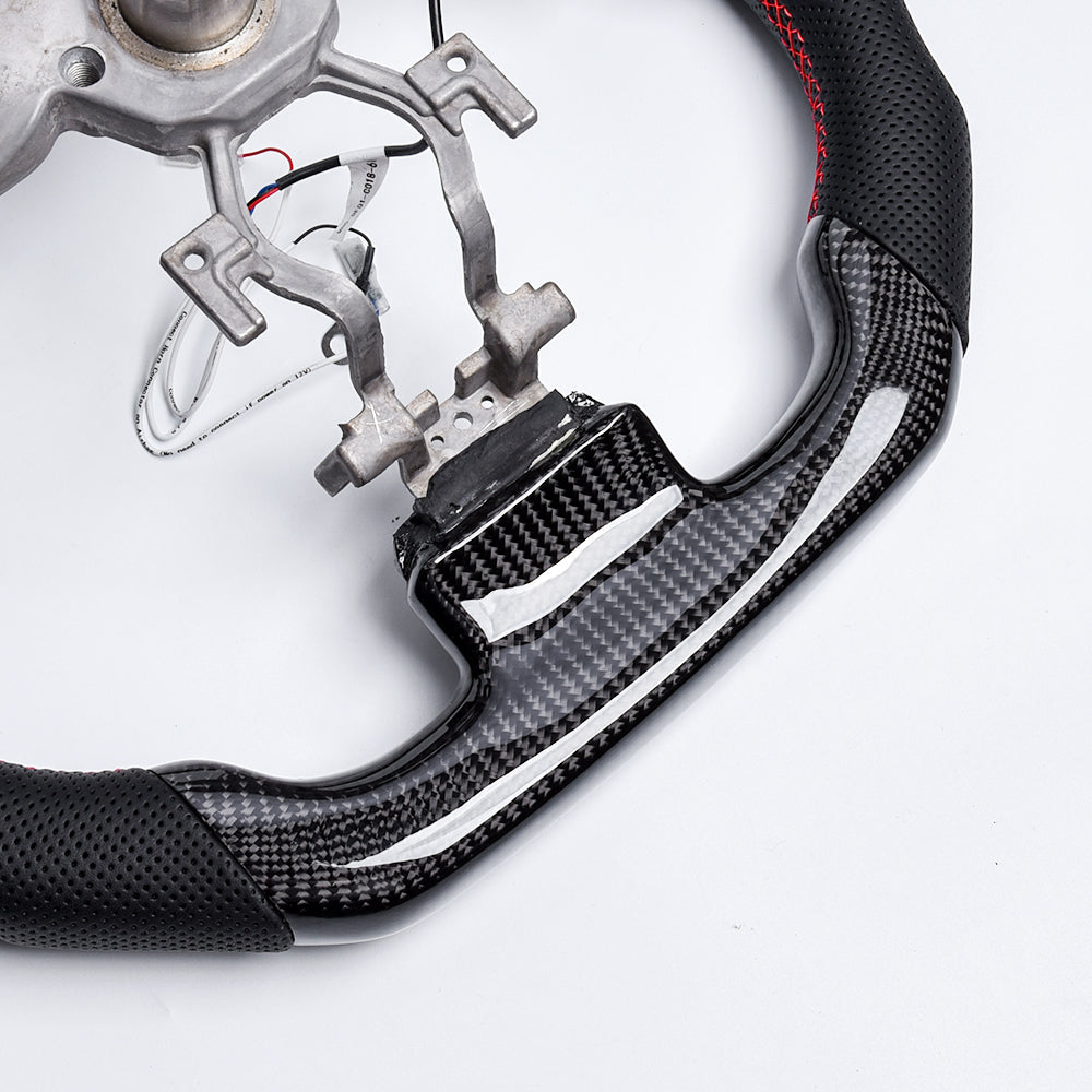 Revolve Carbon Fiber LED Steering Wheel for INFINITI 2007-2016 G37 QX50 Q60 G35 - revolvesteering