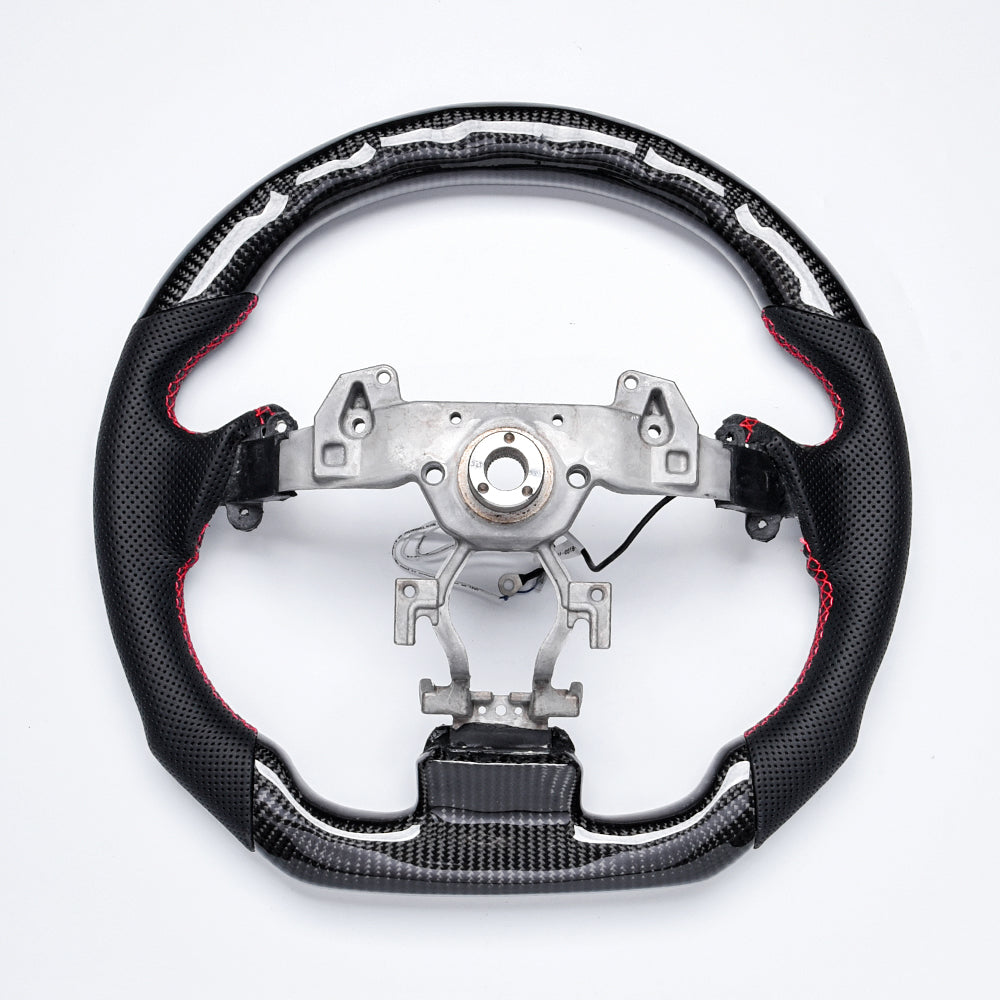Revolve Carbon Fiber LED Steering Wheel for INFINITI 2007-2016 G37 QX50 Q60 G35 - revolvesteering