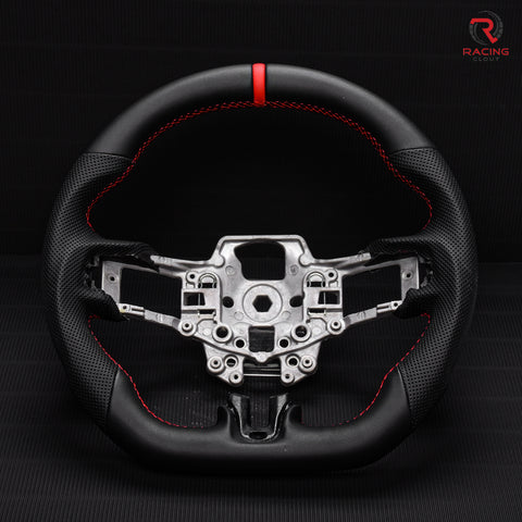 Revolve Nappa Leather Sport Steering Wheel for Ford Mustang GT 2015-2017 - revolvesteering