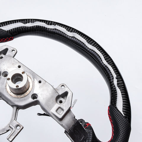 Revolve Carbon Fiber LED Steering Wheel for INFINITI 2007-2016 G37 QX50 Q60 G35 - revolvesteering