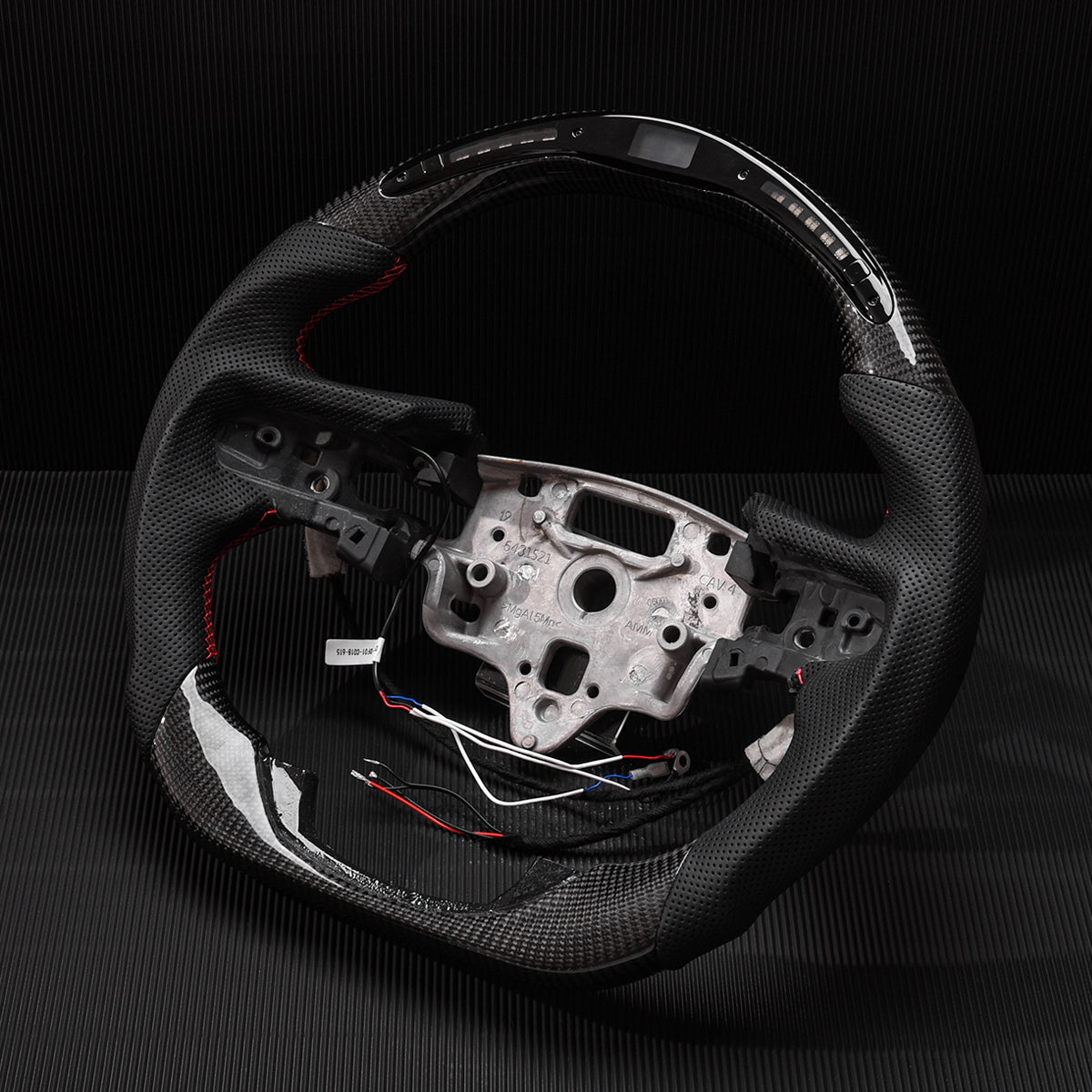 Revolve Carbon Fiber W/heated LED Steering Wheel For Chevrolet Silverado 2019-2023 - revolvesteering
