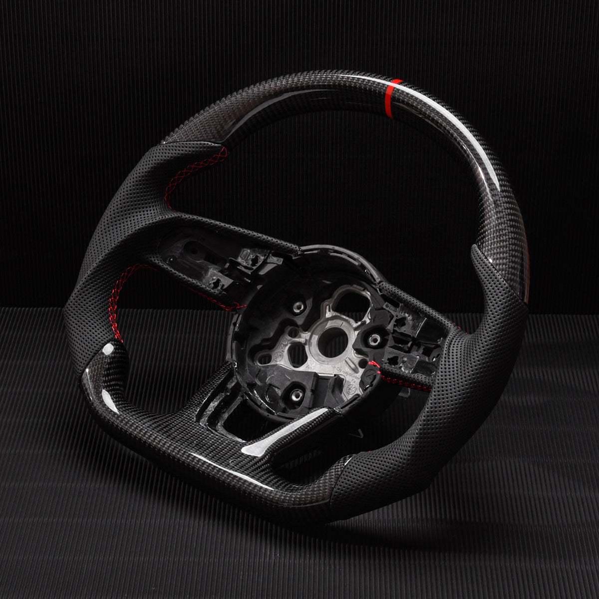 Revolve carbon fiber Flat Customized Sport Steering Wheel 2017-22 RS A S 3 4 5 - revolvesteering