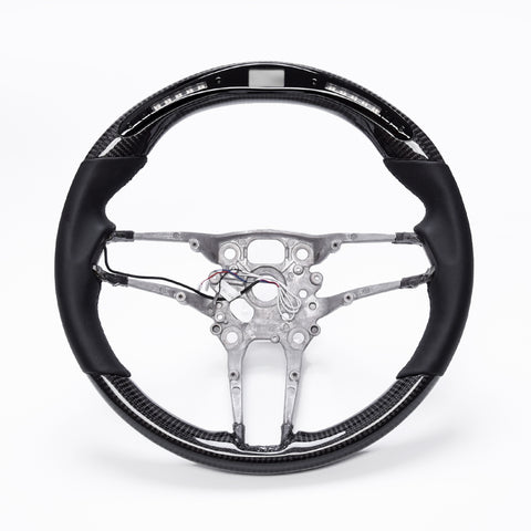 Revolve LED Carbon Fiber OEM Steering Wheel Porsche Taycan/Cayenne/Mission E/Panamera/Macan/911 2018-2023 - revolvesteering
