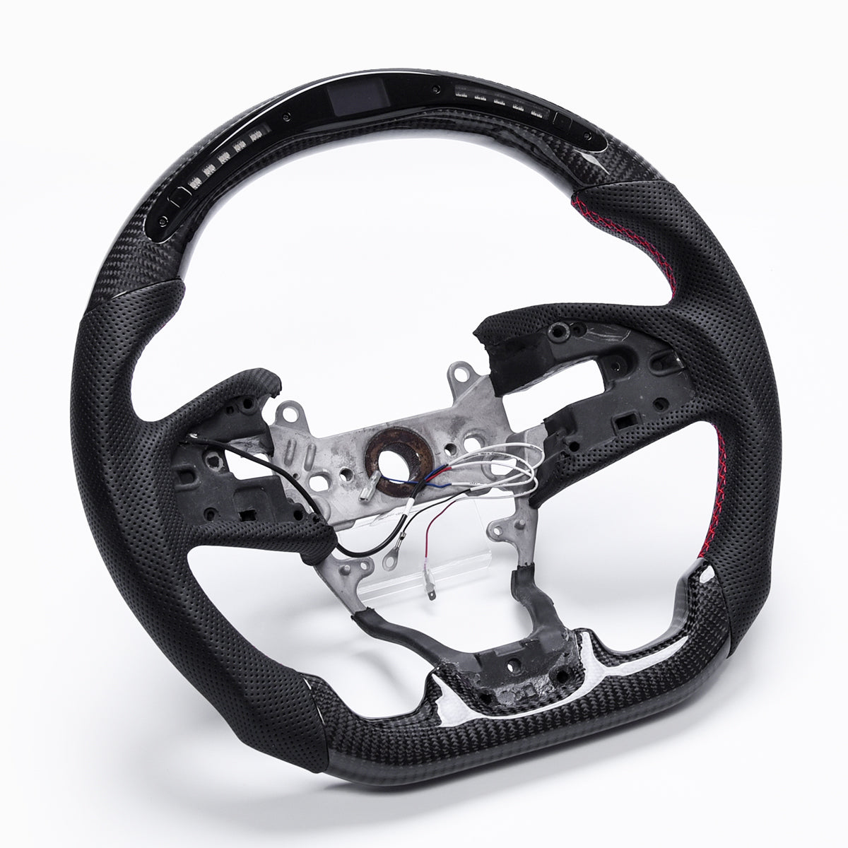 Revolve Carbon Fiber W/heated LED Steering Wheel for Jeep Wrangler JK Rubicon Gladiator 2011-2017 - revolvesteering