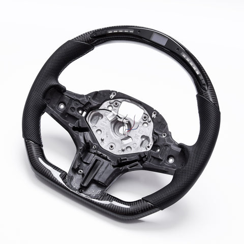 Revolve Carbon Fiber LED Steering Wheel BMW M5 G30 G31 G38 G32 G11 G12 G14 G15 G16 G01 G02 G05 G06/5 6 8 Series X3 X4 X5 X6 - revolvesteering