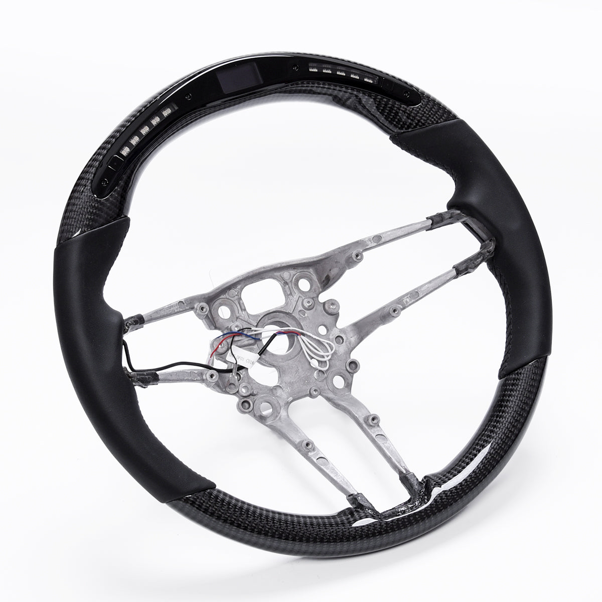 Revolve LED Carbon Fiber OEM Steering Wheel Porsche Taycan/Cayenne/Mission E/Panamera/Macan/911 2018-2023 - revolvesteering