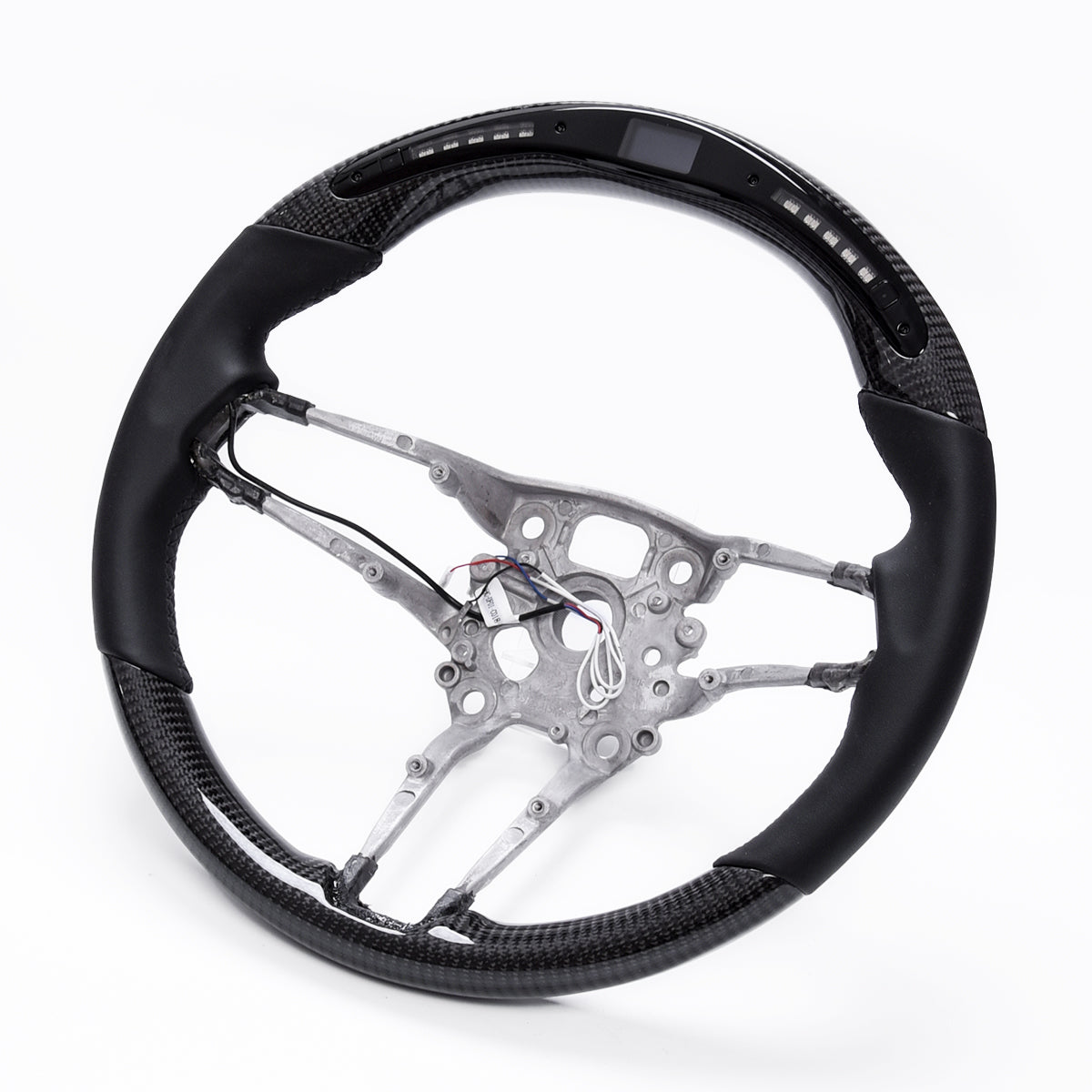 Revolve LED Carbon Fiber OEM Steering Wheel Porsche Taycan/Cayenne/Mission E/Panamera/Macan/911 2018-2023 - revolvesteering