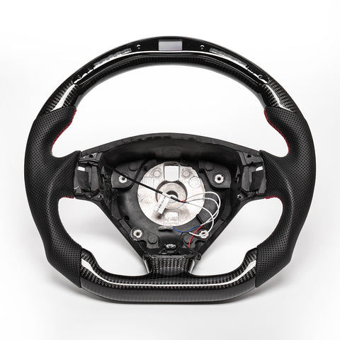 Revolve carbon fiber Flat Customized Sport LED Steering Wheel 2007-2020 Maserati GT - revolvesteering