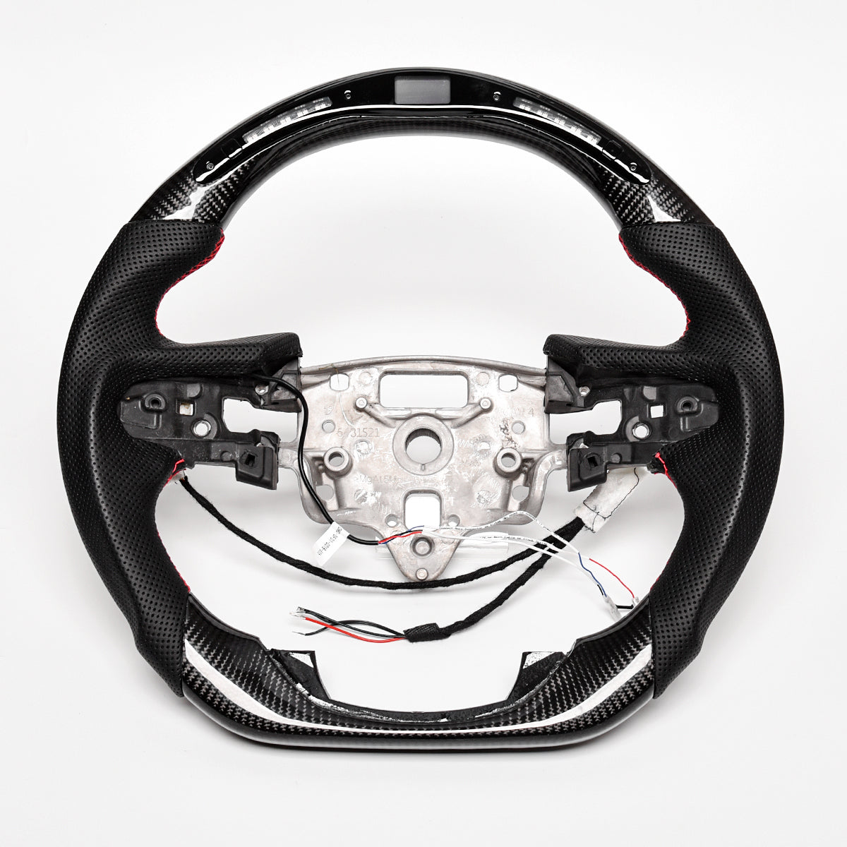 Revolve Carbon Fiber W/heated LED Steering Wheel For Chevrolet Silverado 2019-2023 - revolvesteering