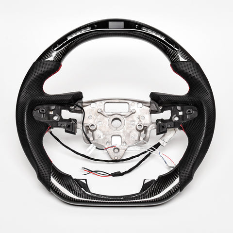 Revolve Carbon Fiber W/heated LED Steering Wheel For Chevrolet Silverado 2019-2023 - revolvesteering