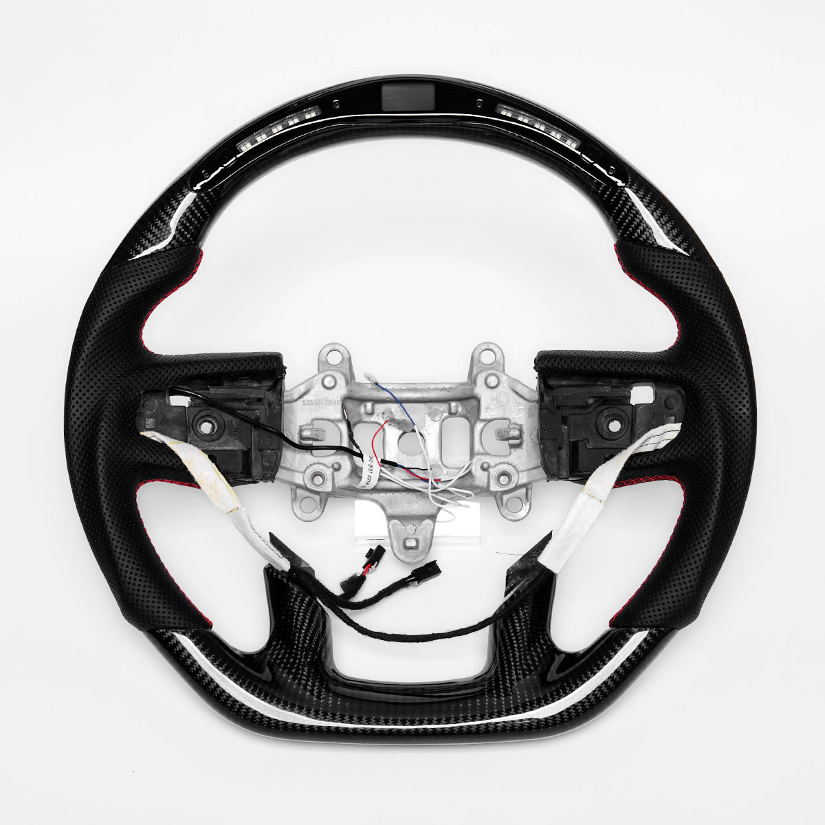 Revolve carbon fiber Flat Customized Sport LED Steering Wheel 2019-2021 RAM 1500 2500 3500 - revolvesteering
