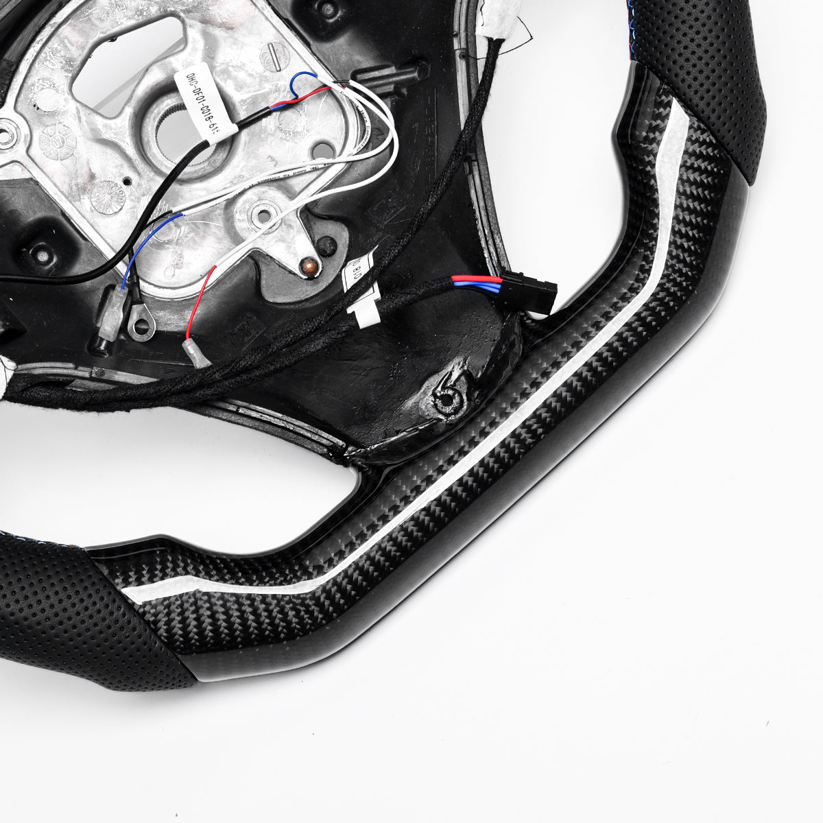 Revolve carbon fiber Flat Customized LED Steering Wheel E90 E91 E92 E93 - revolvesteering