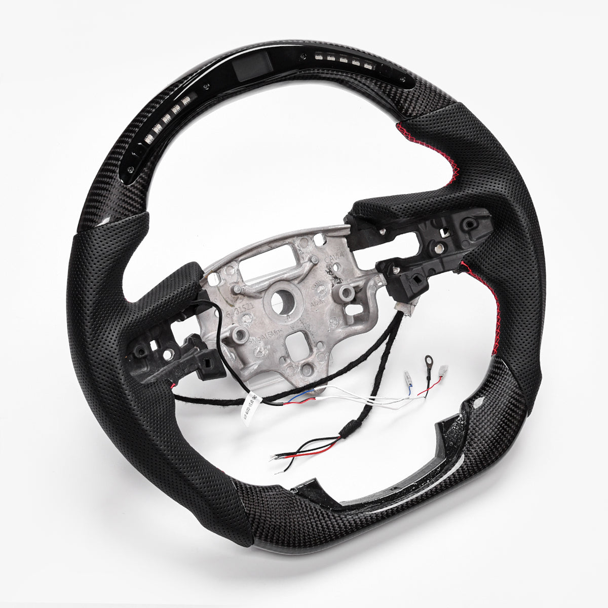 Revolve Carbon Fiber W/heated LED Steering Wheel For Chevrolet Silverado 2019-2023 - revolvesteering