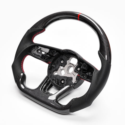 Revolve carbon fiber Flat Customized Sport Steering Wheel 2017-22 RS A S 3 4 5 - revolvesteering