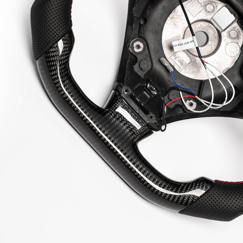 Revolve carbon fiber Flat Customized Sport LED Steering Wheel 2007-2020 Maserati GT - revolvesteering
