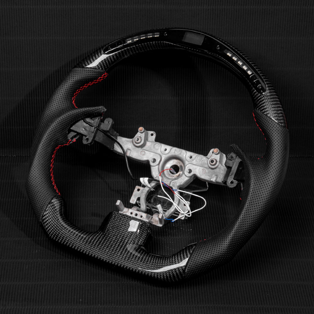 Revolve Carbon Fiber LED Steering Wheel for INFINITI 2007-2016 G37 QX50 Q60 G35 - revolvesteering