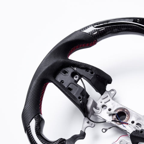 Revolve Carbon Fiber W/heated LED Steering Wheel for Jeep Wrangler JK Rubicon Gladiator 2011-2017 - revolvesteering