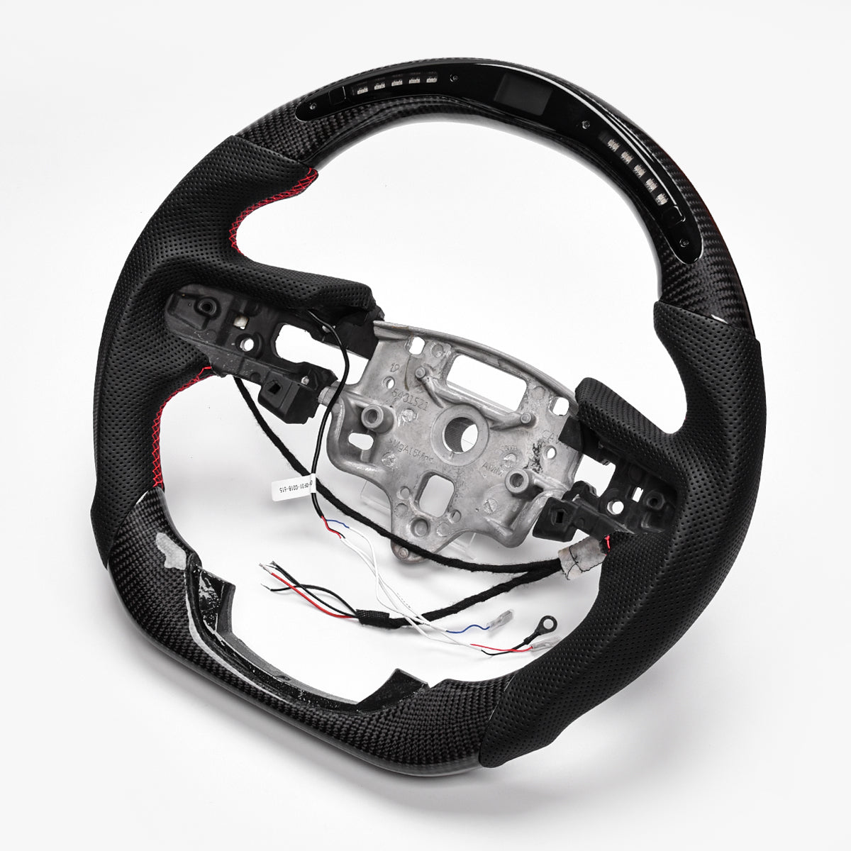 Revolve Carbon Fiber W/heated LED Steering Wheel For Chevrolet Silverado 2019-2023 - revolvesteering