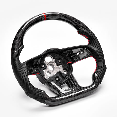 Revolve carbon fiber Flat Customized Sport Steering Wheel 2017-22 RS A S 3 4 5 - revolvesteering