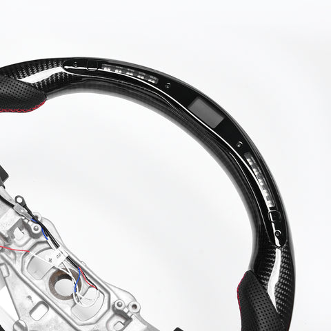 Revolve Carbon Fiber LED Steering Wheel 2012-2014 Dodge Challenger - revolvesteering