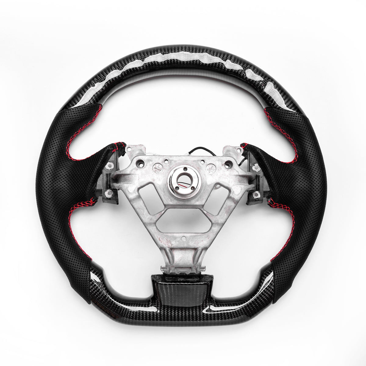 Revolve carbon fiber Flat Customized Sport Universal Steering Wheel For 2003-2008 G35 - revolvesteering
