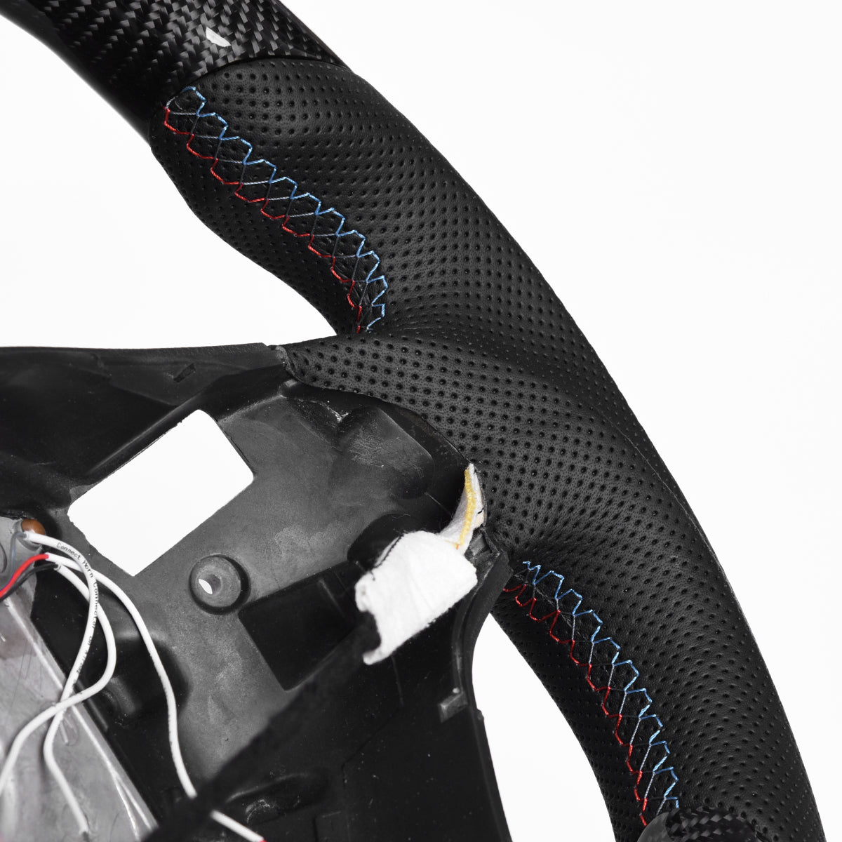 Revolve carbon fiber Flat Customized LED Steering Wheel E90 E91 E92 E93 - revolvesteering