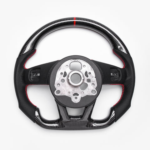 Revolve carbon fiber Flat Customized Sport Steering Wheel 2017-22 RS A S 3 4 5 - revolvesteering