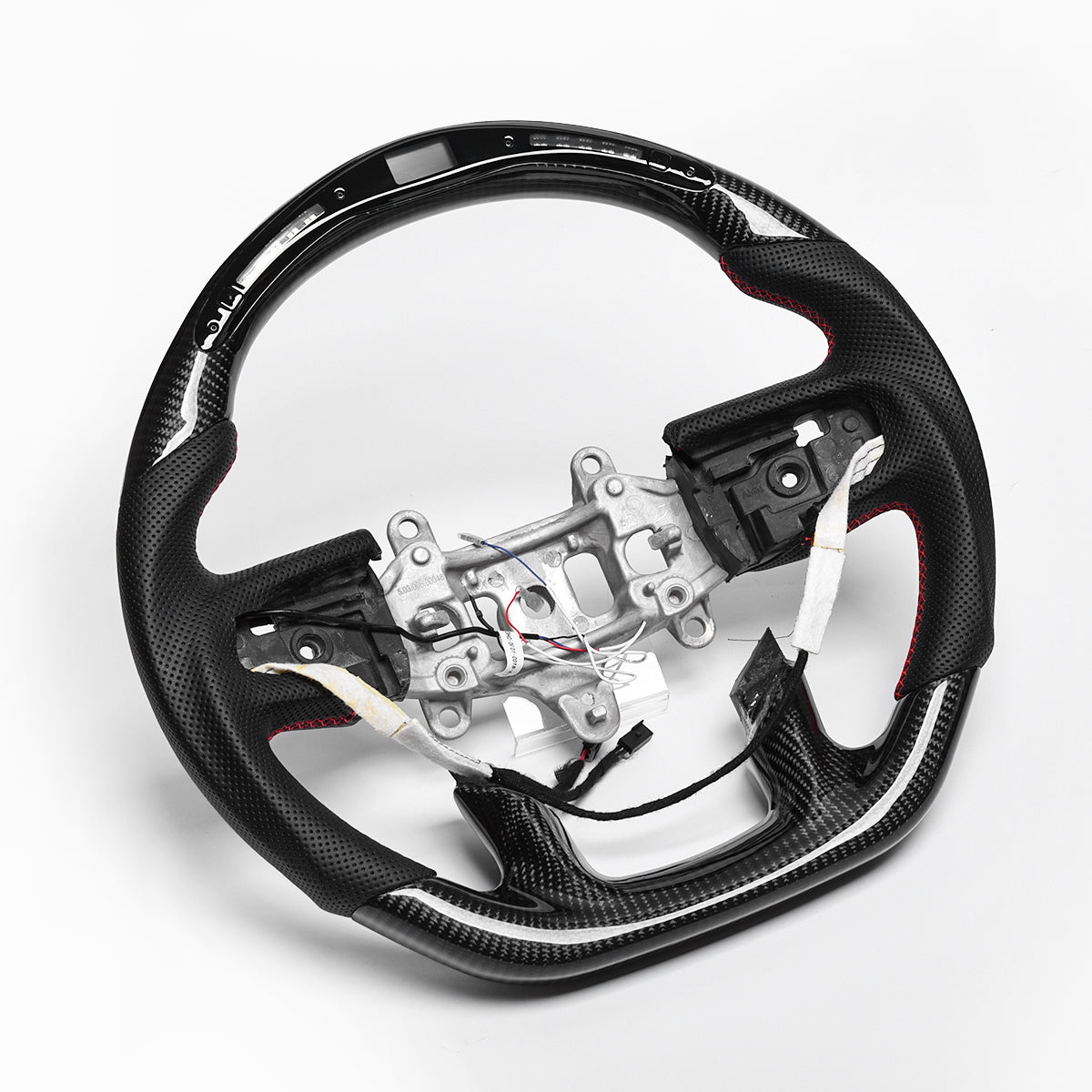 Revolve carbon fiber Flat Customized Sport LED Steering Wheel 2019-2021 RAM 1500 2500 3500 - revolvesteering