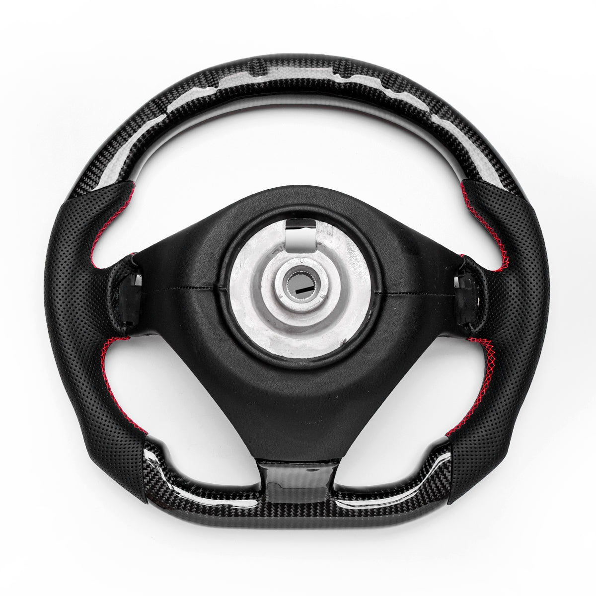 Revolve carbon fiber Flat Customized Sport LED Steering Wheel 2007-2020 Maserati GT - revolvesteering