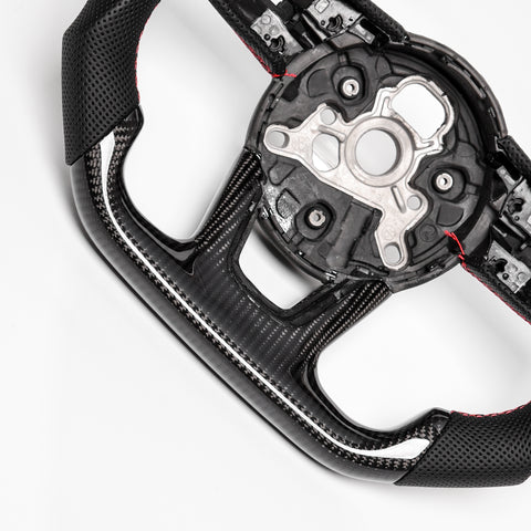Revolve carbon fiber Flat Customized Sport Steering Wheel 2017-22 RS A S 3 4 5 - revolvesteering