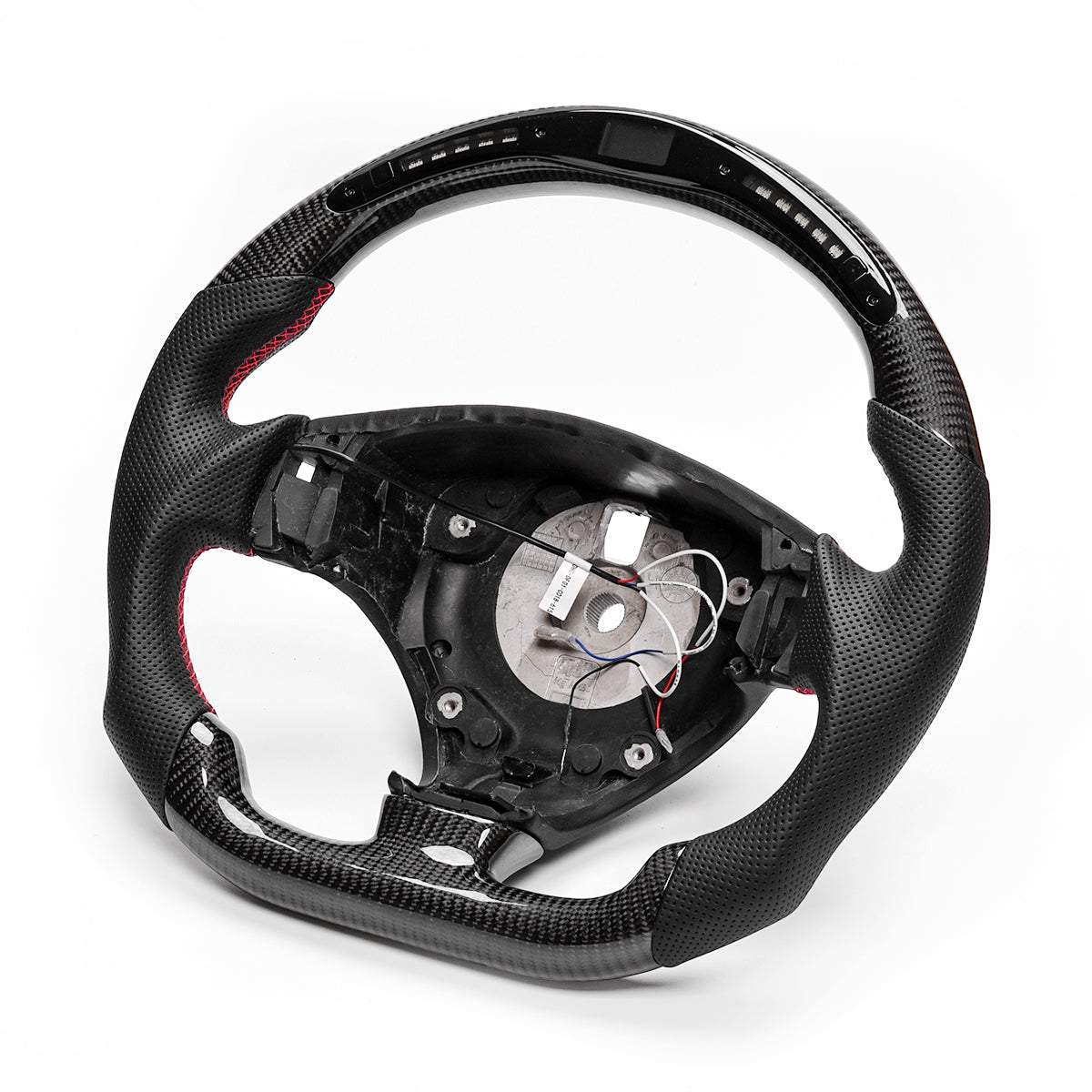 Revolve carbon fiber Flat Customized Sport LED Steering Wheel 2007-2020 Maserati GT - revolvesteering
