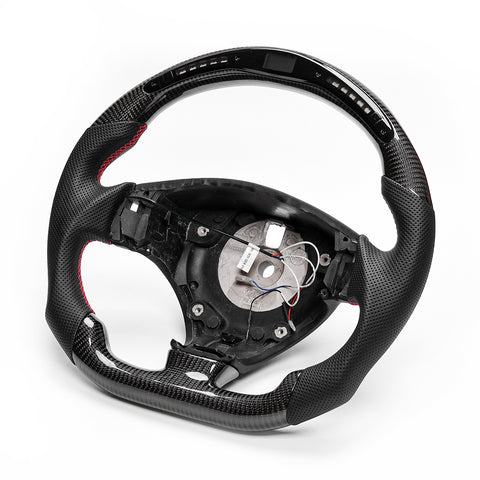 Revolve carbon fiber Flat Customized Sport LED Steering Wheel 2007-2020 Maserati GT - revolvesteering