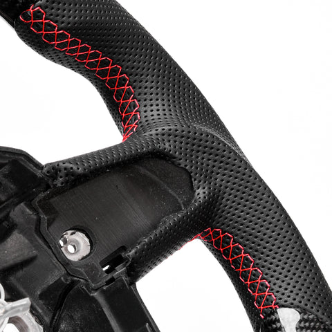 Revolve carbon fiber Flat Customized Sport LED Steering Wheel Audi A4 A5 2004-2012 - revolvesteering