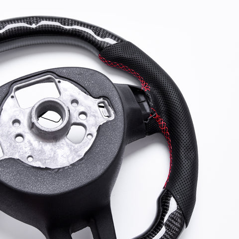 Revolve Carbon Fiber OEM LED Steering Wheel Volkswagen Golf 6 2010-2014 - revolvesteering