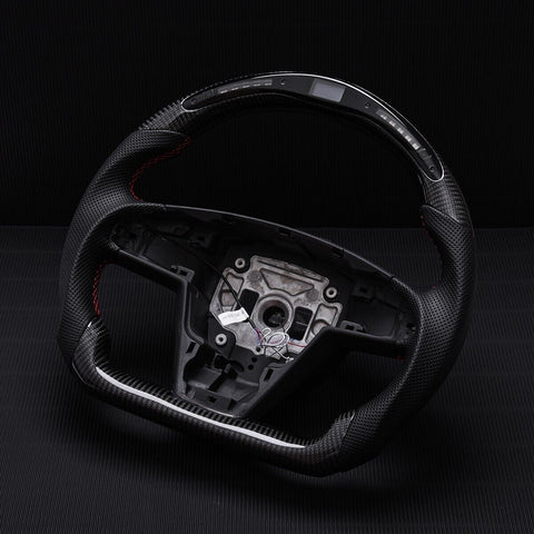 Revolve Carbon Fiber OEM LED Steering Wheel Tesla Model S 2012-2022 - revolvesteering