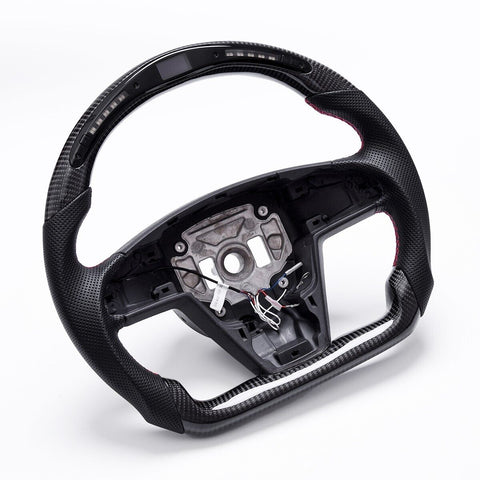 Revolve Carbon Fiber OEM LED Steering Wheel Tesla Model S 2012-2022 - revolvesteering