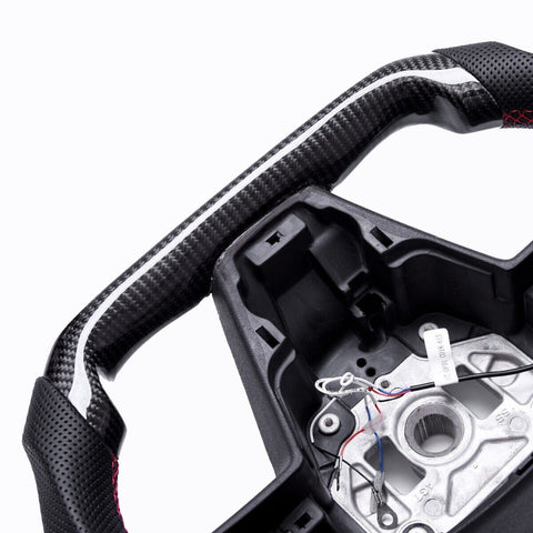 Revolve Carbon Fiber OEM LED Steering Wheel Tesla Model S 2012-2022 - revolvesteering